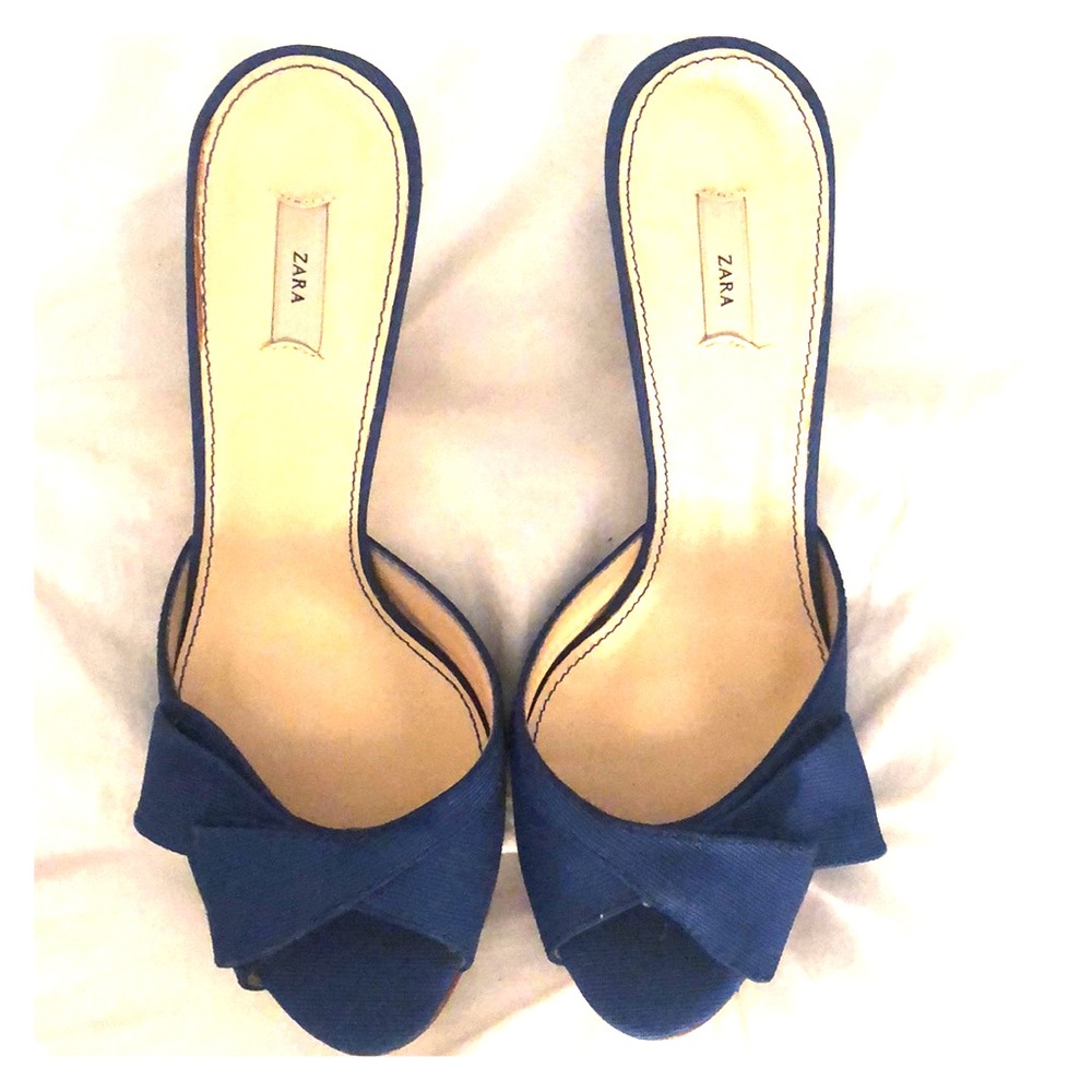 Zara | Blue mules